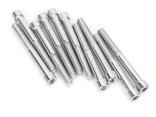 5/16-18 x 3in. UNC Polished Socket Head Allen Bolts - Chrome. Pack 10.