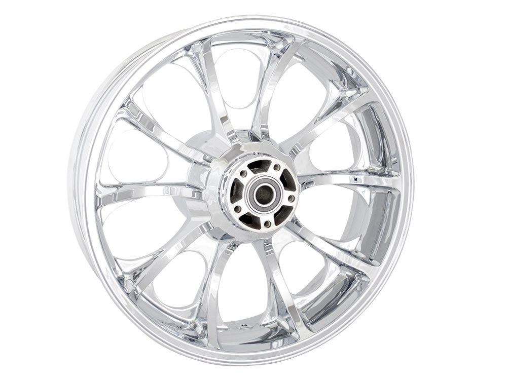 18in. x 5.50in. wide Largo 3D Wheel with Rear Hub - Chrome. Fits Touring 2009up with ABS