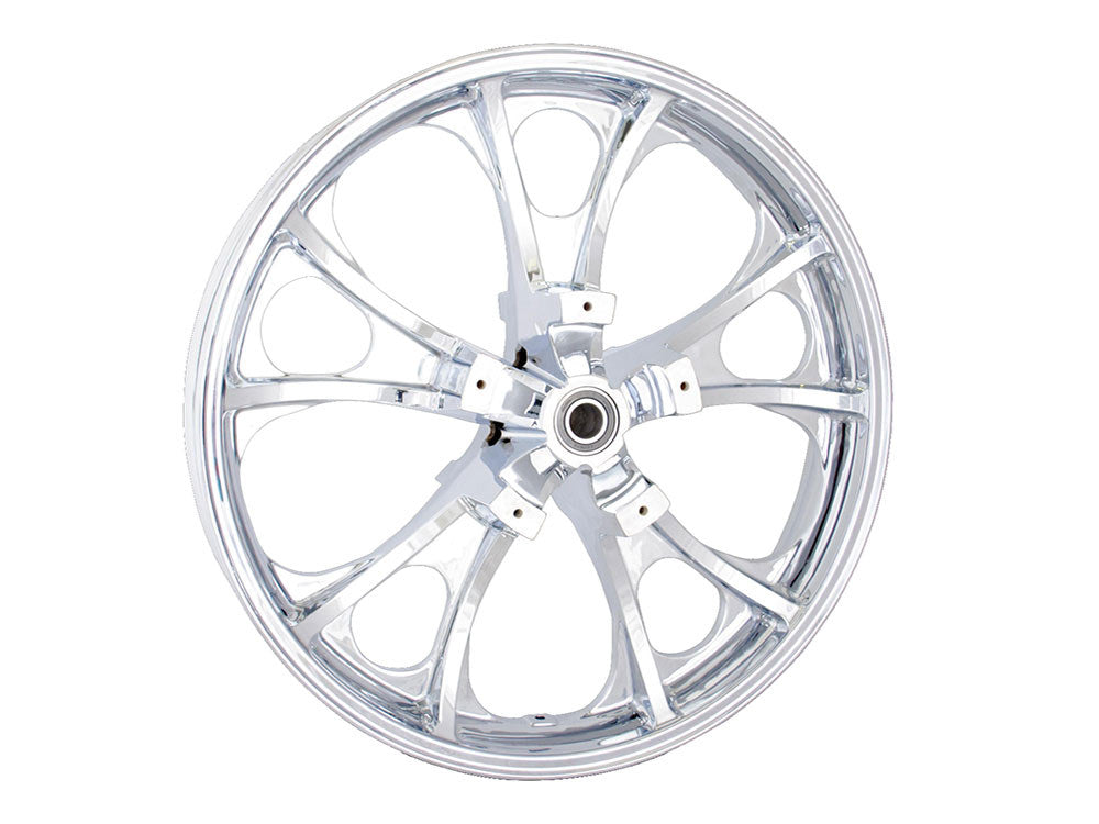 21in. x 3.50in. wide Largo 3D Wheel with Front Hub - Chrome. Fits Touring 2008up with ABS