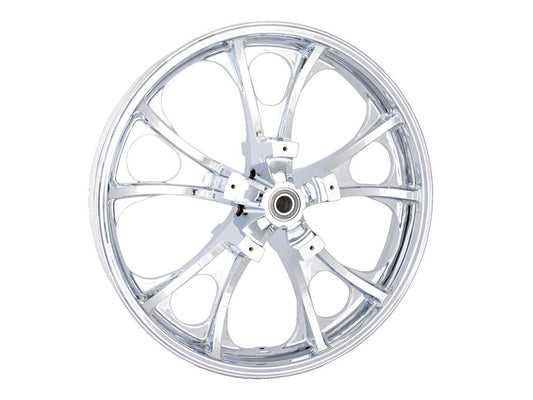 21in. x 3.50in. wide Largo 3D Wheel with Front Hub - Chrome. Fits Touring 2008up with ABS