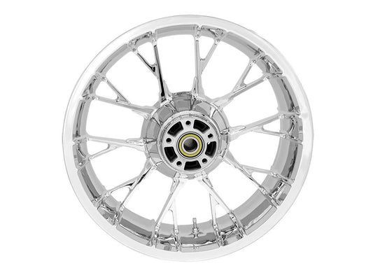 18in. x 5.50in. wide Marlin 3D Wheel with Rear Hub - Chrome. Fits Touring 2009up with ABS