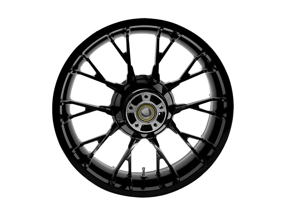 18in. x 5.50in. wide Marlin 3D Wheel with Rear Hub - Gloss Black. Fits Touring 2009up with ABS