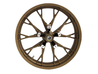 21in. x 3.50in. wide Marlin 3D Wheel with Front Hub - Bronze. Fits Touring 2008up with ABS