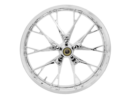 21in. x 3.50in. wide Marlin 3D Wheel with Front Hub - Chrome. Fits Touring 2008up with ABS