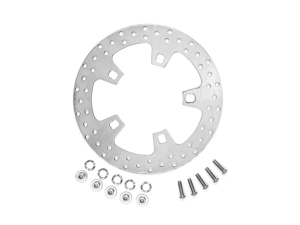 11.8in. Front Disc Rotor - Polished. Fits Touring 2008-2023 Running Coastal Moto Wheels
