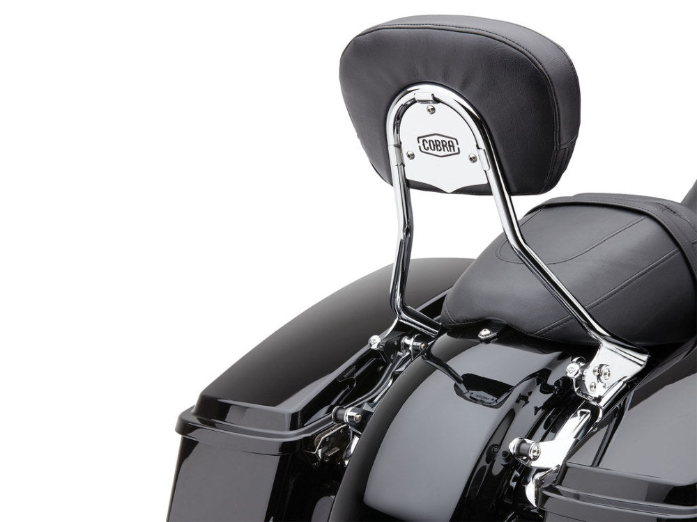 Short Quick Detachable Sissy Bar Kit - Chrome. Fits Touring 2014up.