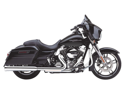 4in. Neighbor Hater Slip-On Mufflers - Chrome. Fits Touring 1995-2016 & Trike 2017-2020.