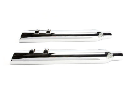 4in. 909 Uppercut Slip-On Mufflers - Chrome. Fits Touring 2017up.