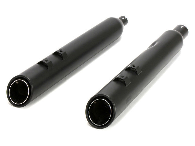 4in. 909 Uppercut Slip-On Mufflers - Black. Fits Touring 2017up.