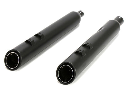 4in. 909 Uppercut Slip-On Mufflers - Black. Fits Touring 2017up.