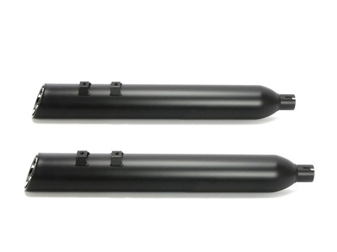 4in. 909 Uppercut Slip-On Mufflers - Black. Fits Touring 2017up.
