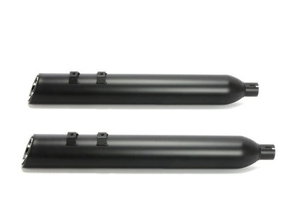 4in. 909 Uppercut Slip-On Mufflers - Black. Fits Touring 2017up.