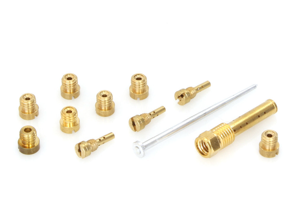 CV Tuner Kit. 7 Main Jets, 3 Pilots Jets, 1 Needle & 1 Emulsion Tube.