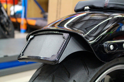 Tail Tidy Fender Eliminator Kit - Black with Run, Turn, Brake and Number Plate Lights. Fits Softail Breakout 2018up.