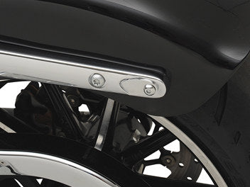 Turn Signal Block Off Strut Plates - Chrome.
