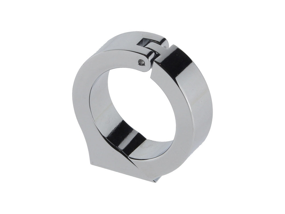Cup Mounting Bracket - Chrome. Fits 1-1/4in. Diameter Handlebars using Dakota 1-7/8in. or 2-1/16in. Gauge Cup.
