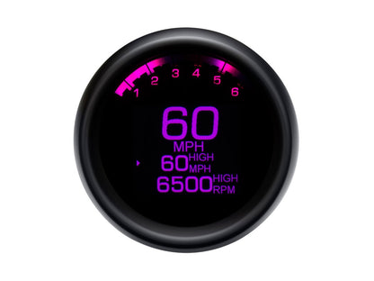 3-3/8in. Round KPH Speedometer with Tachometer - Black. Fits Dyna 2004-2011 & Sportster 2004-2013.