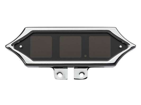 Handlebar Mounted Spike Speedometer/Tachometer - Chrome. Fits Big Twin and Sportster 1936-2003 and V-Rod 2002-2006.