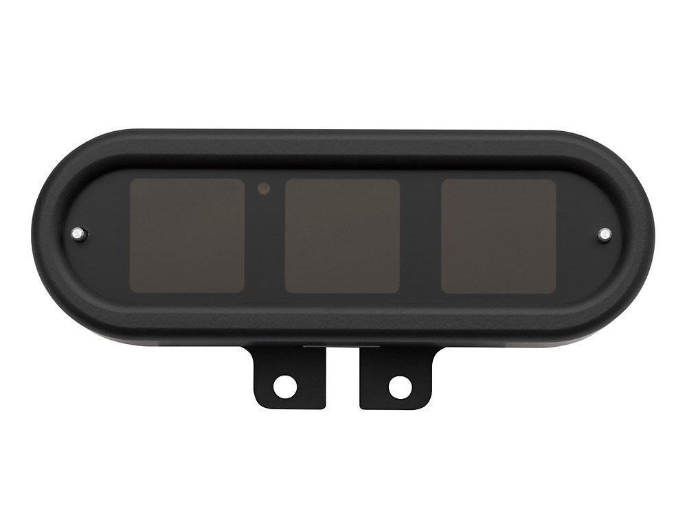Handlebar Mounted Oval Speedometer/Tachometer - Black. Fits Softail 2004-2010, Dyna 2004-2011, Sportster 2004-2013.