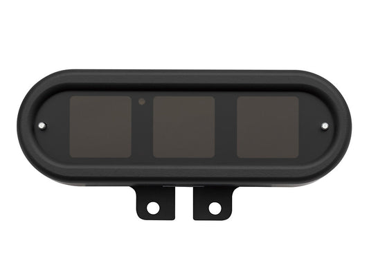 Handlebar Mounted Oval Speedometer/Tachometer - Black. Fits Softail 2004-2010, Dyna 2004-2011, Sportster 2004-2013.