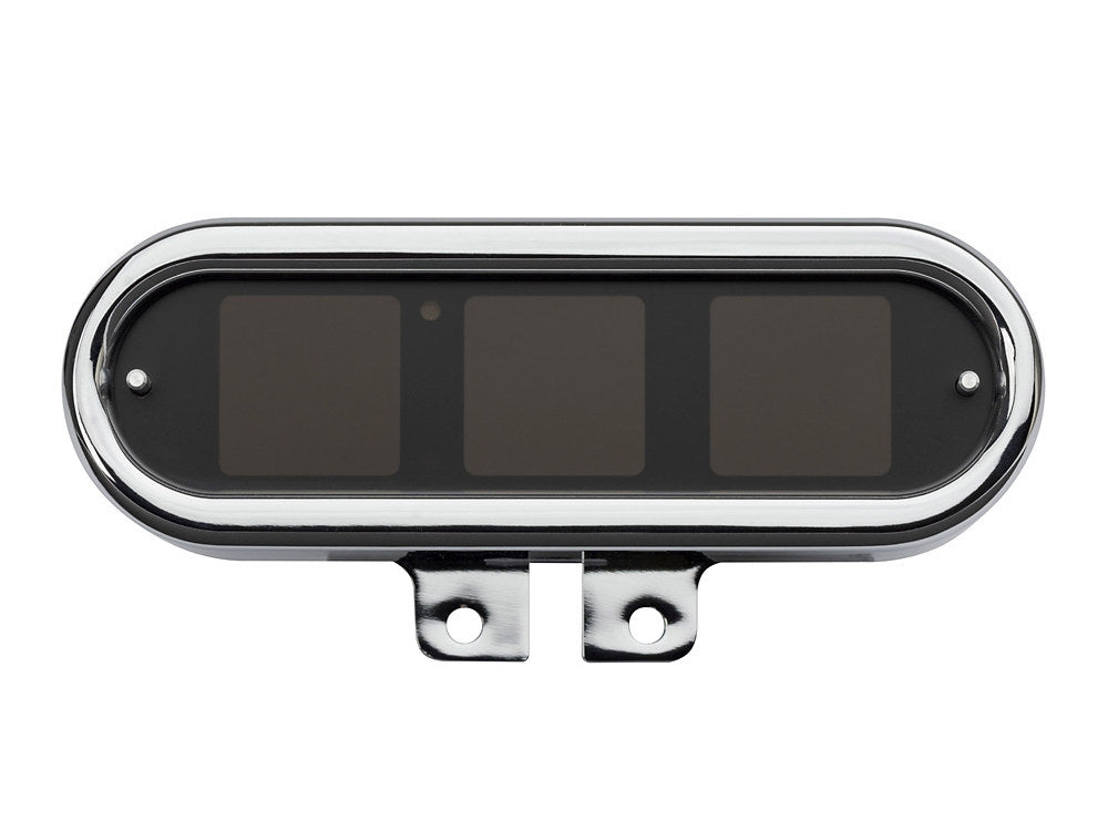 Handlebar Mounted Oval Speedometer/Tachometer - Chrome. Fits Softail 2004-2010, Dyna 2004-2011, Sportster 2004-2013.