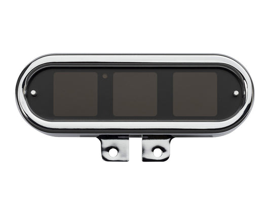 Handlebar Mounted Oval Speedometer/Tachometer - Chrome. Fits Softail 2004-2010, Dyna 2004-2011, Sportster 2004-2013.