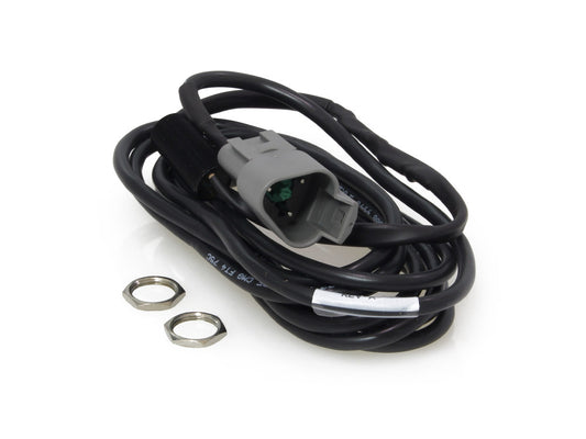 Universal Inductive Rear Wheel Speed Sensor - Polished. Clamps Around Axle Spacer.