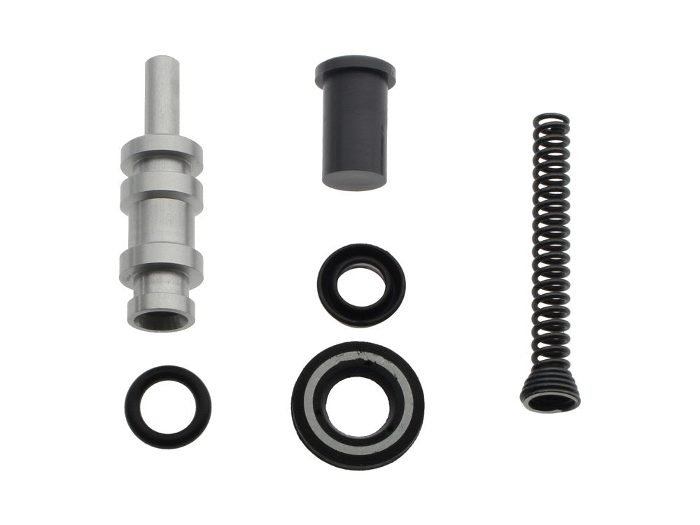Front Master Cylinder Rebuild Kit. Fits Single Disc Sportster 1996-2003, Softail 1996-2014 & Dyna 1996-2017.