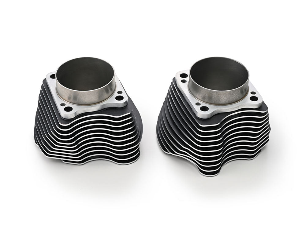 128ci Big Bore Kit with Highlighted Fins - Black. Includes KB 11.7:1 Compression Piston Kit. Fits Milwaukee-Eight 2017up 114ci or 117ci Engine