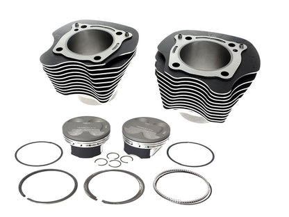 128ci Big Bore Kit with Highlighted Fins - Black. Includes KB 11.7:1 Compression Piston Kit. Fits Milwaukee-Eight 2017up 114ci or 117ci Engine