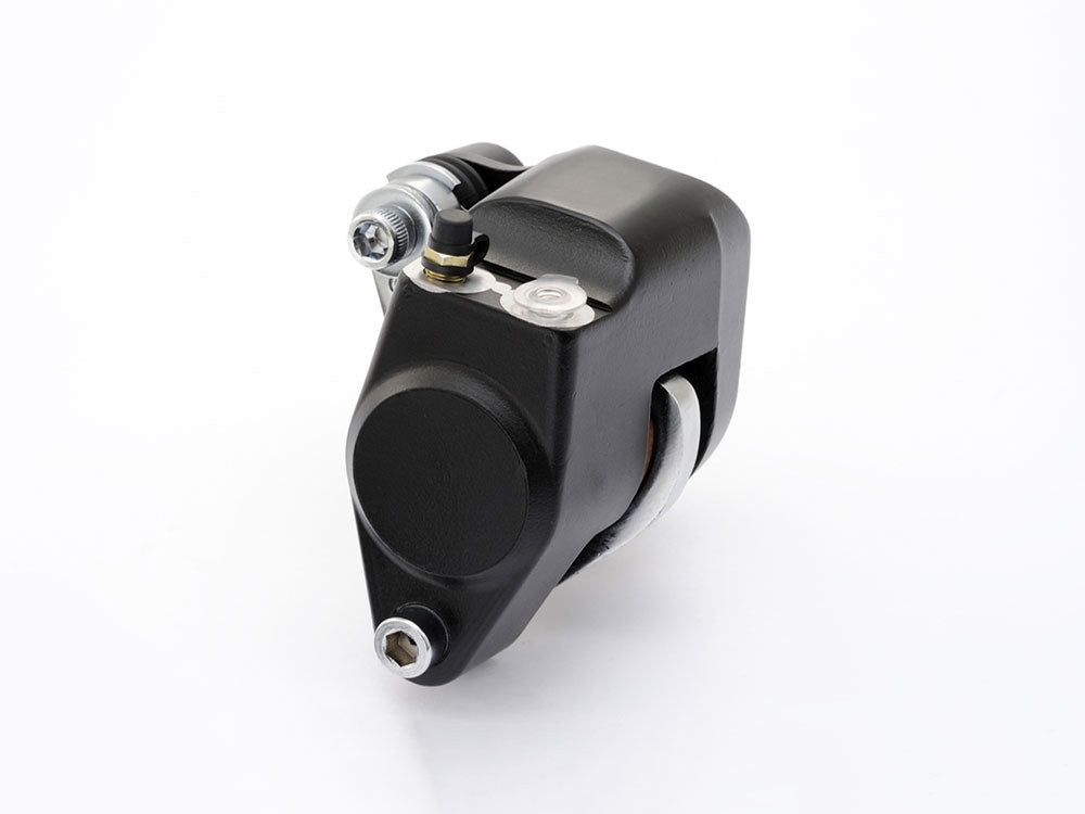 OEM Style Front Left Brake Caliper - Black. Fits Big Twin & Sportster 1984-1999.
