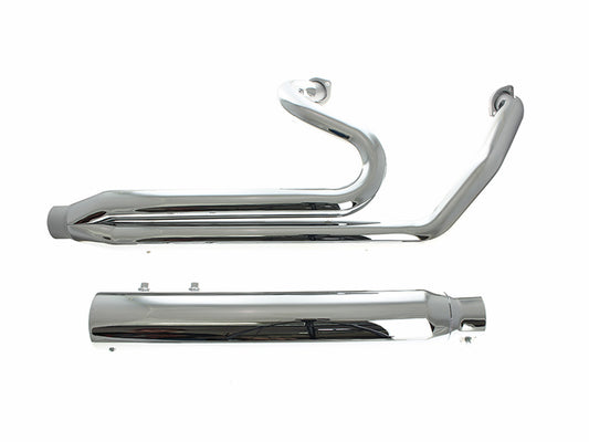 Billet Cat 2-into-1 Exhaust - Chrome. Fits CVO Touring 2023up, Street Glide & Road Glide 2024up, Touring 2025up
