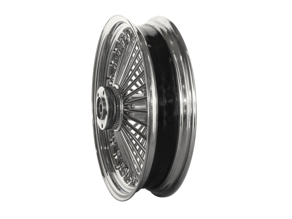 16in. x 3.5in. Mammoth Fat Spoke Rear Wheel - Chrome. Fits Softail 2000-2007, Dyna 2000-2005, Sportster 2000-2004 & Touring 2000-2001.