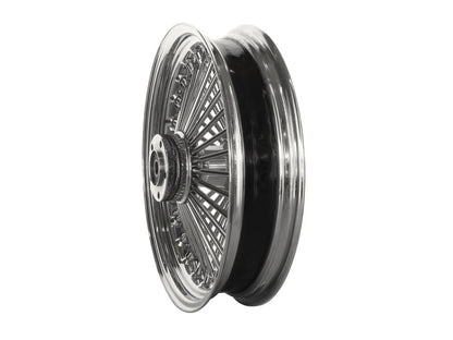 16in. x 3.5in. Mammoth Fat Spoke Rear Wheel - Chrome. Fits Softail 2000-2007, Dyna 2000-2005, Sportster 2000-2004 & Touring 2000-2001.