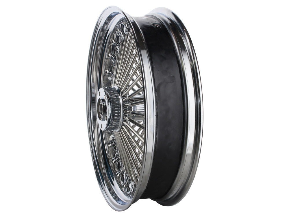 18in. x 4.25in. Mammoth Fat Spoke Rear Wheel - Chrome. Fits Dyna 2012-2017 & Sportster 2014-2021.