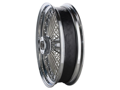18in. x 4.25in. Mammoth Fat Spoke Rear Wheel - Chrome. Fits Dyna 2012-2017 & Sportster 2014-2021.