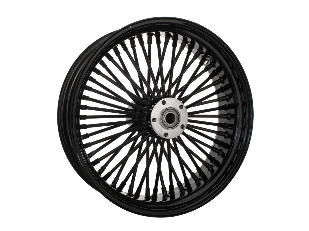 18in. x 5.5in. Mammoth Fat Spoke Rear Wheel - Gloss Black. Fits Softail 2008up.