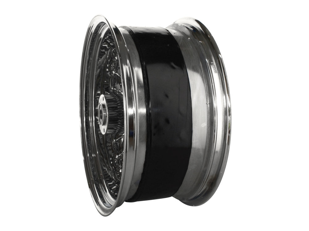 18in. x 8.5in. Mammoth Fat Spoke Rear Wheel - Chrome. Fits Softail Breakout 2013-2017 & Rocker 2011.