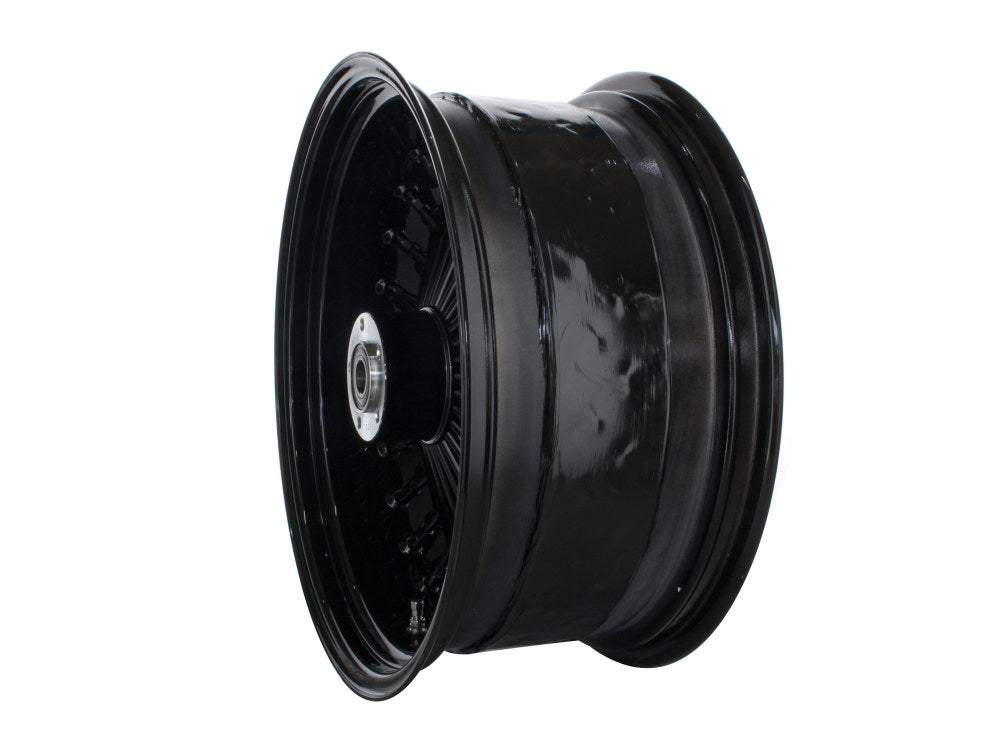 18in. x 8.5in. Mammoth Fat Spoke Rear Wheel - Gloss Black. Fits Softail Breakout 2013-2017 & Rocker 2011.