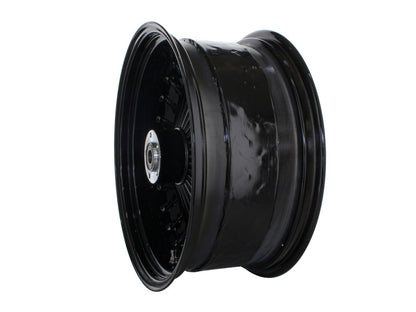 18in. x 8.5in. Mammoth Fat Spoke Rear Wheel - Gloss Black. Fits Softail Breakout 2013-2017 & Rocker 2011.