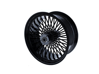 18in. x 8.5in. Mammoth Fat Spoke Rear Wheel - Gloss Black. Fits Softail Breakout 2013-2017 & Rocker 2011.