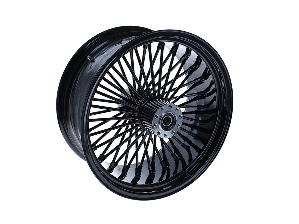 18in. x 8.5in. Mammoth Fat Spoke Rear Wheel - Gloss Black. Fits Breakout, Fat Boy & FXDR 2018up Models with ABS.