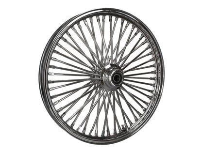 21in. x 2.15in. Mammoth Fat Spoke Front Wheel - Chrome. Fits Sportster 2000-2007 & Dyna 2000-2005.