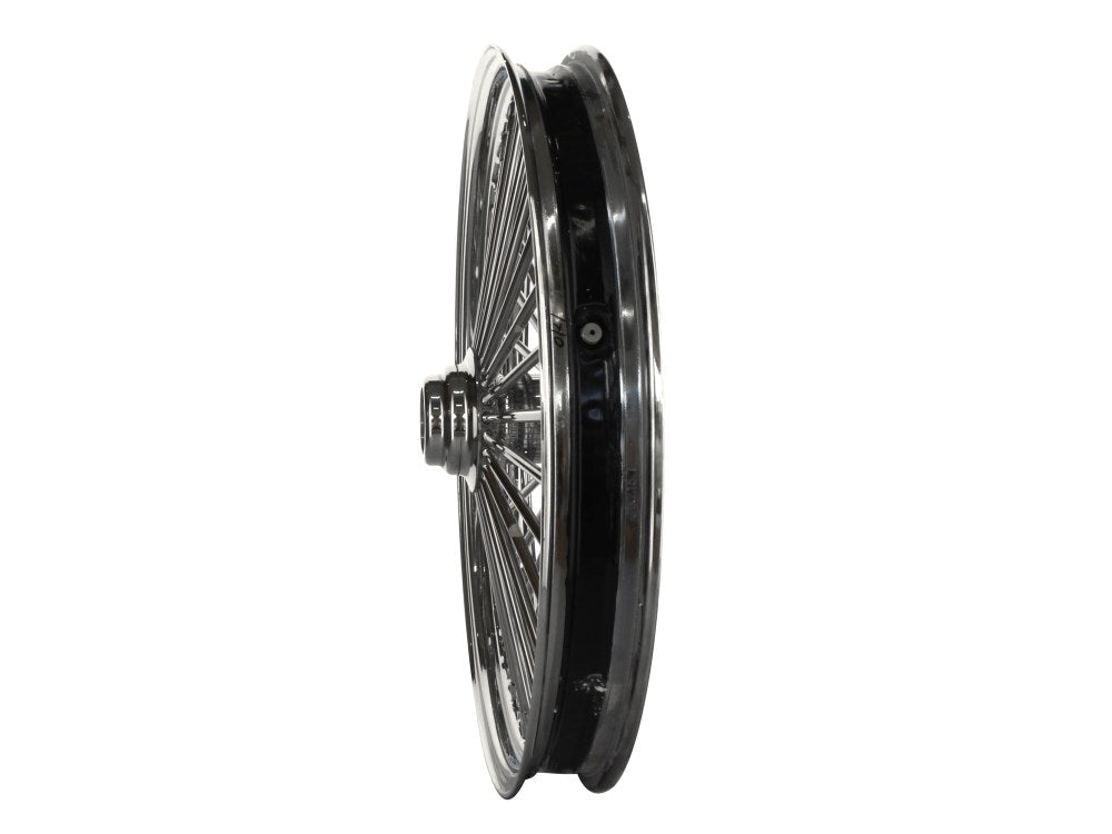 21in. x 2.15in. Mammoth Fat Spoke Front Wheel - Chrome. Fits Mid Glide Dyna 2012-2017 & FX Softail 2018up.