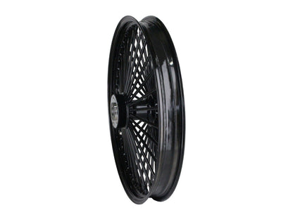 21in. x 2.15in. Mammoth Fat Spoke Front Wheel - Gloss Black. Fits Mid Glide Dyna 2012-2017 & FX Softail 2018up.