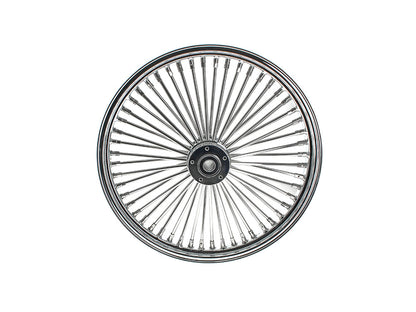 21in. x 2.15in. Mammoth Fat Spoke Front Wheel - Chrome. Fits Dual Disc Mid Glide Dyna Low Rider 2014-2017