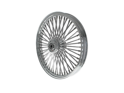 21in. x 2.15in. Mammoth Fat Spoke Front Wheel - Chrome. Fits Dual Disc Mid Glide Dyna Low Rider 2014-2017