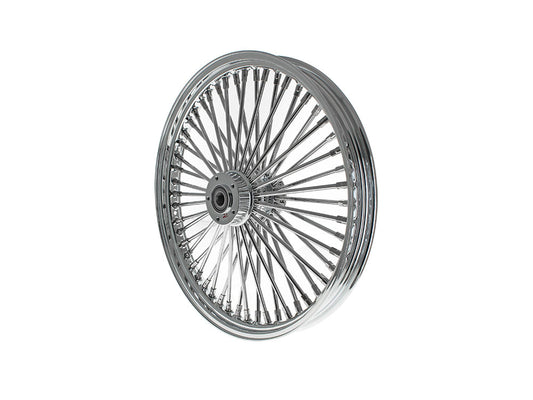21in. x 2.15in. Mammoth Fat Spoke Front Wheel - Chrome. Fits Dual Disc Mid Glide Dyna Low Rider 2014-2017