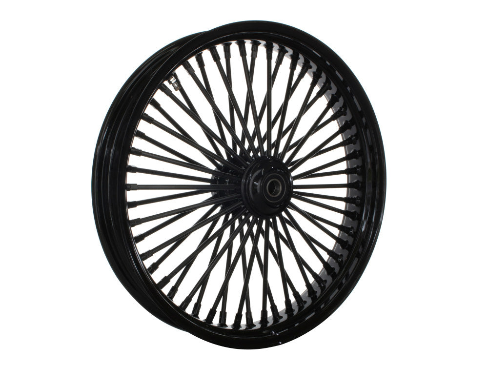 21in. x 3.5in. Mammoth Fat Spoke Front Wheel - Gloss Black. Fits Softail Breakout 2013up.