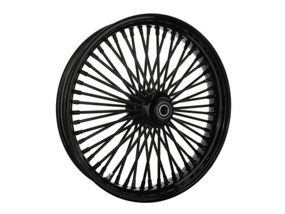 21in. x 3.5in. Mammoth Fat Spoke Front Wheel - Gloss Black. Fits Softail Heritage 2011up, Deluxe 2011-2020, Slim 2012-2021 & Fatboy 2011-2017